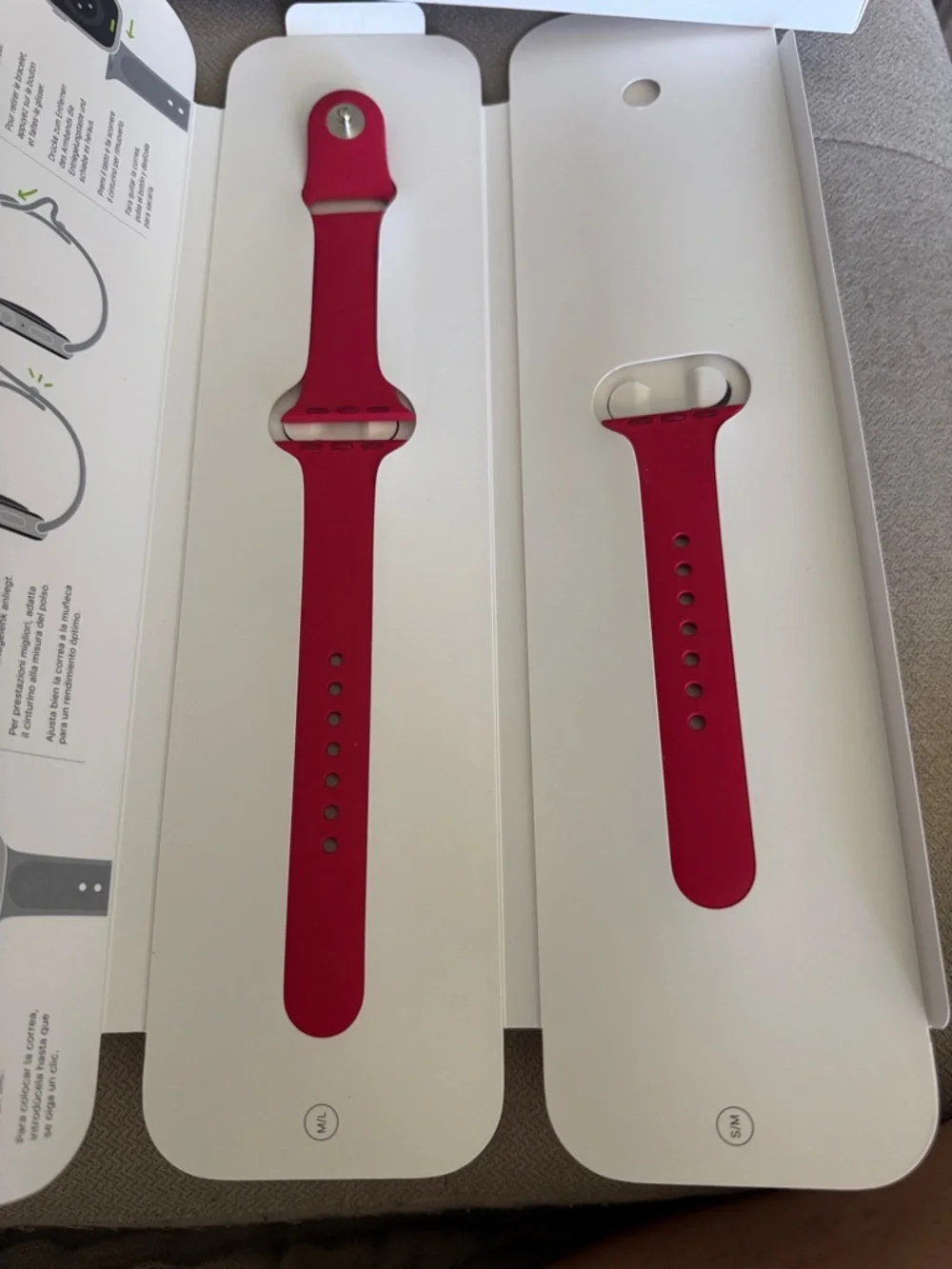 Apple Red Silicone Sport Band for Smartwatch-original Apple